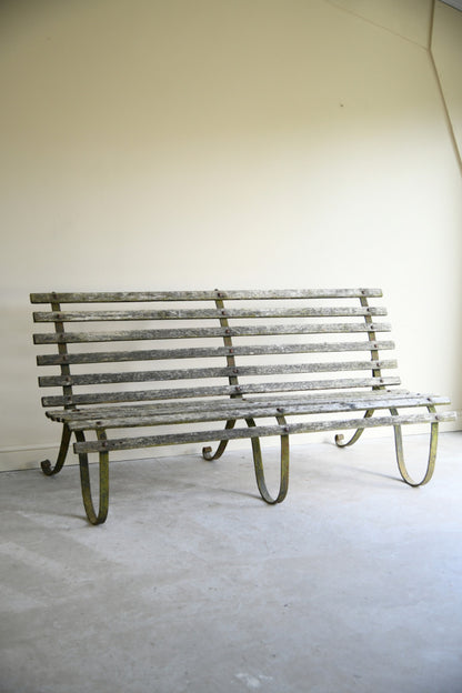 Wrought Iron Garden Bench