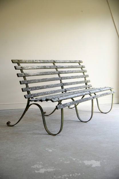 Wrought Iron Garden Bench