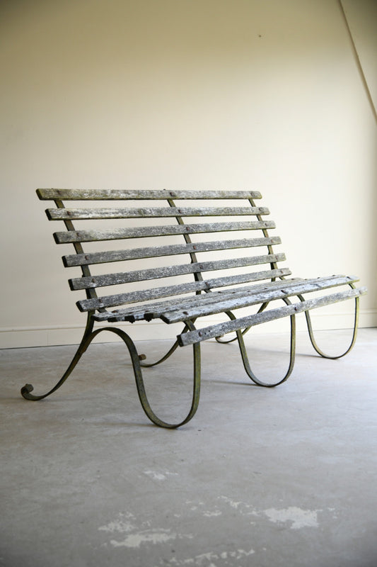 Wrought Iron Garden Bench