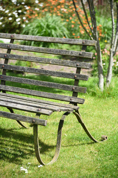 Wrought Iron Garden Bench