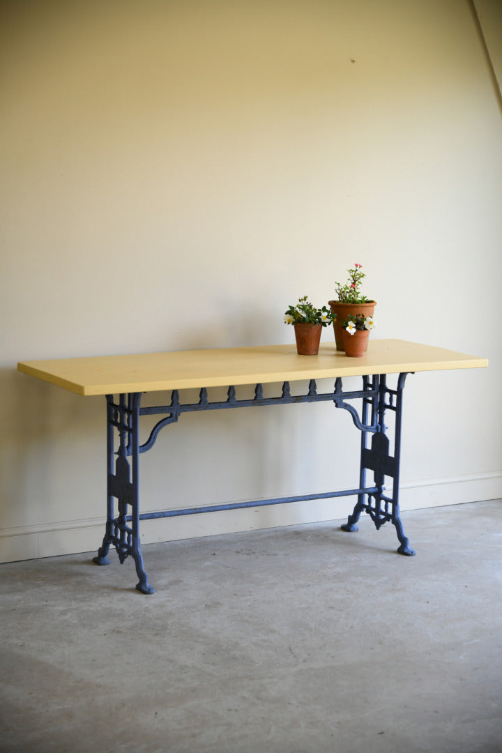 Painted Cast Iron Table