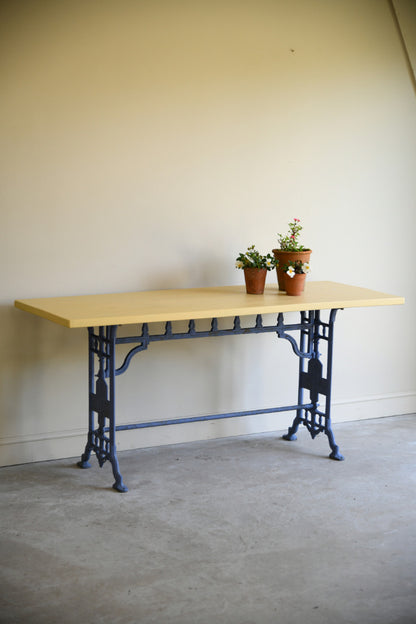 Painted Cast Iron Table