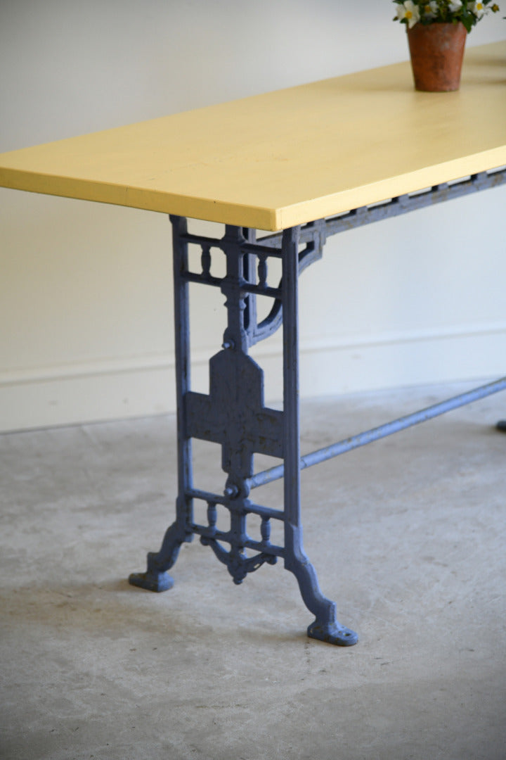 Painted Cast Iron Table