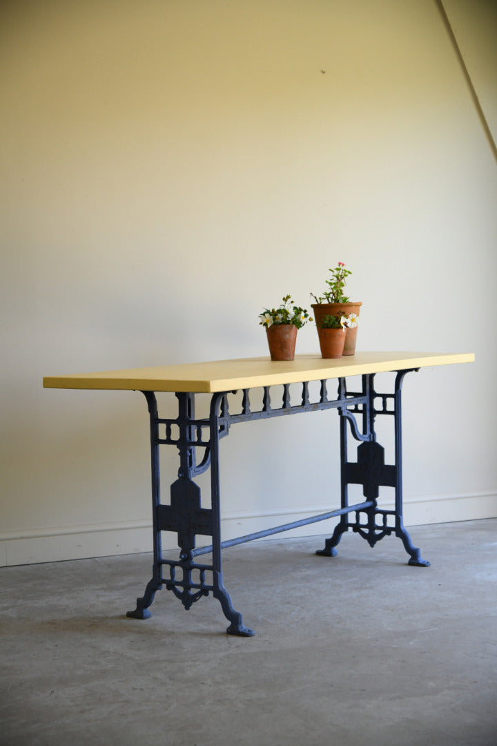 Painted Cast Iron Table