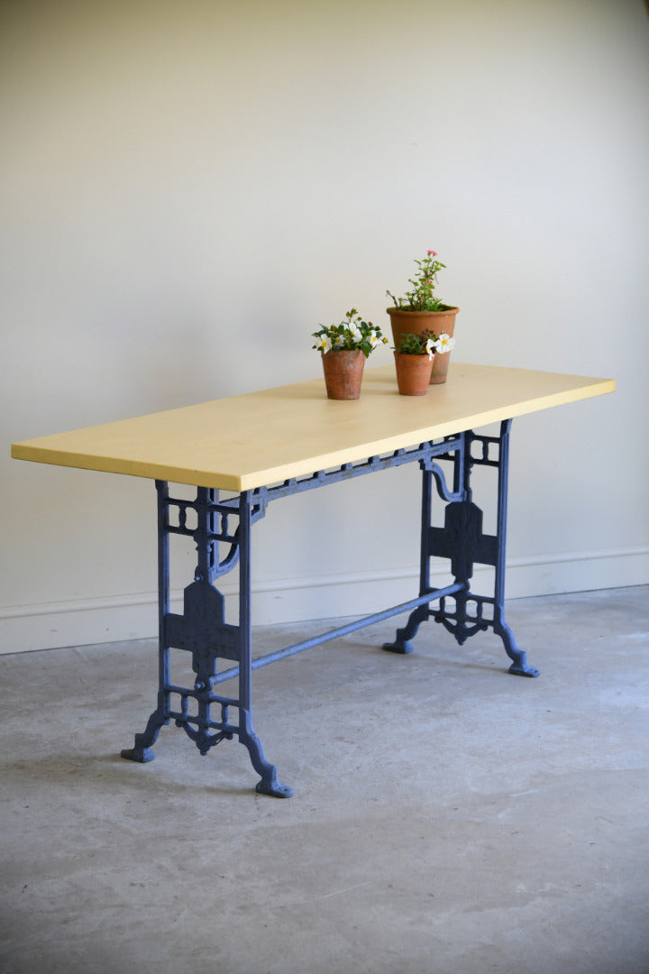 Painted Cast Iron Table
