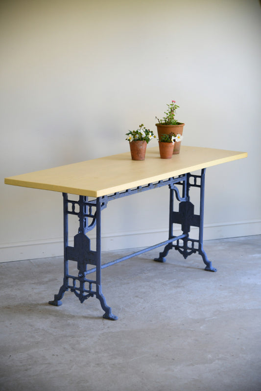 Painted Cast Iron Table