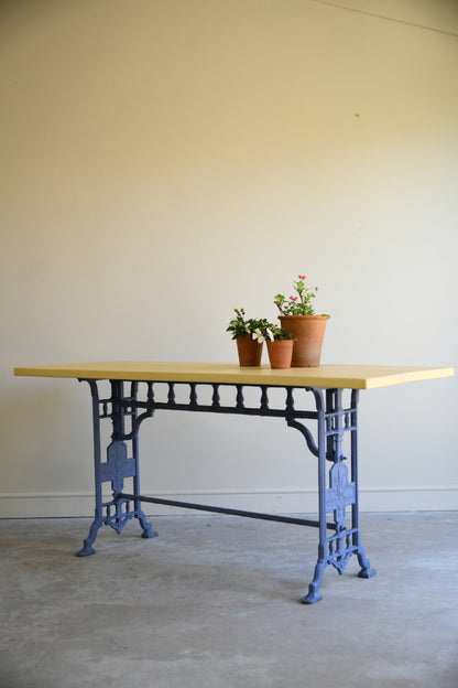 Painted Cast Iron Table