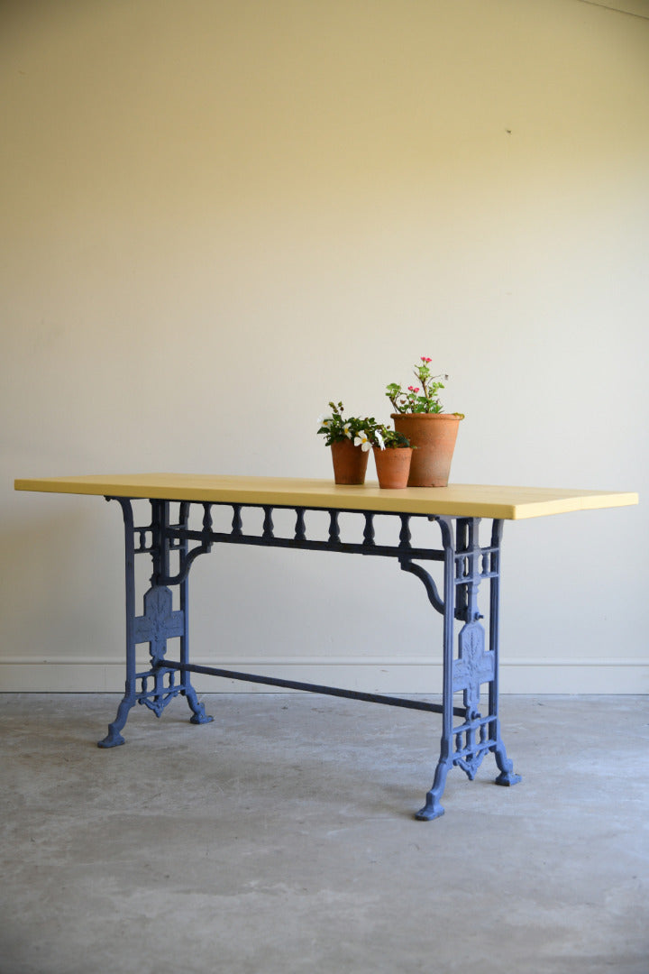 Painted Cast Iron Table