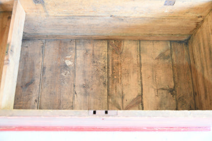 Antique Painted Pine Trunk