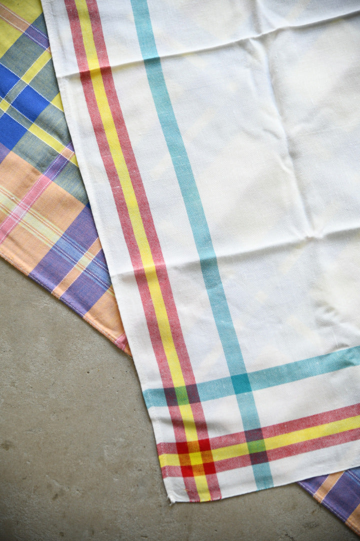 2 Vintage Cotton Tablecloths