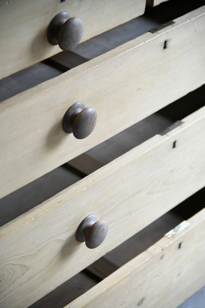 Antique Stripped & Waxed Pine Chest of Drawers
