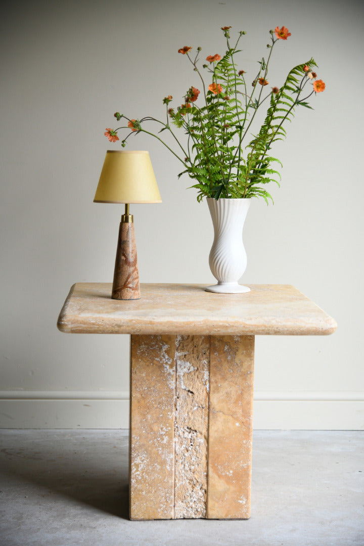 Square Travertine Coffee Table