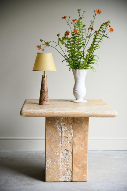 Square Travertine Coffee Table