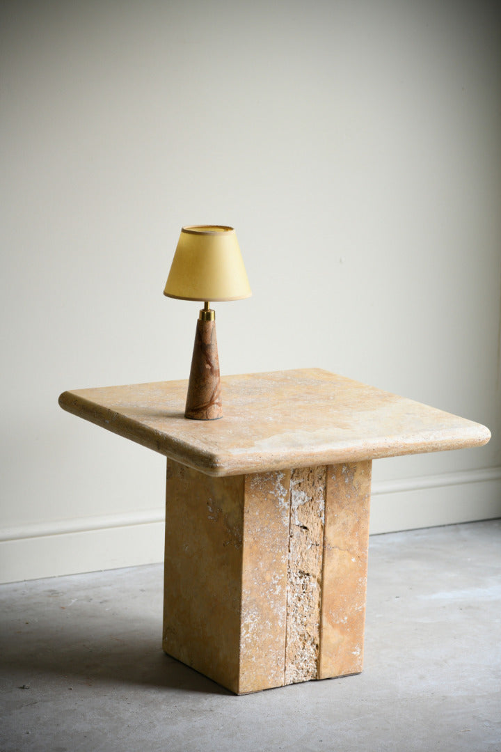 Square Travertine Coffee Table
