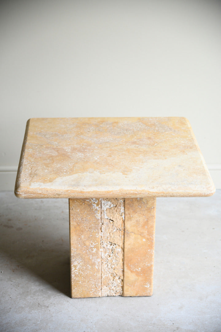 Square Travertine Coffee Table