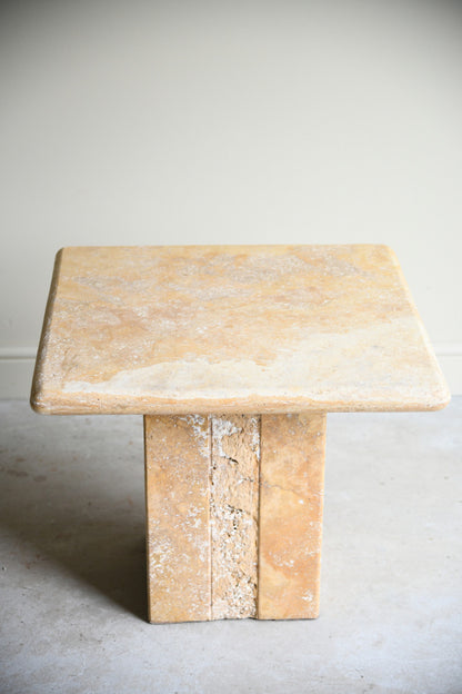 Square Travertine Coffee Table