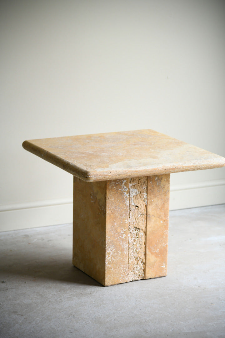 Square Travertine Coffee Table