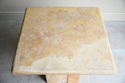 Square Travertine Coffee Table