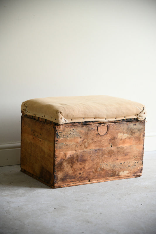 Vintage Upholstered Trunk