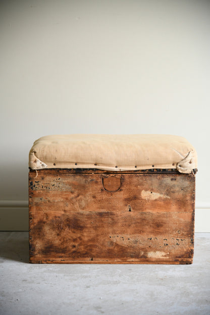 Vintage Upholstered Trunk