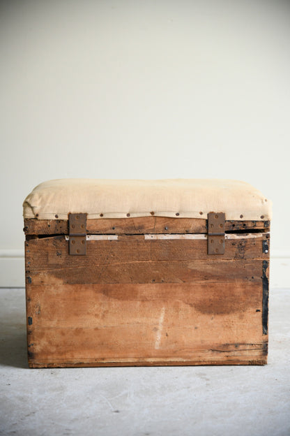 Vintage Upholstered Trunk
