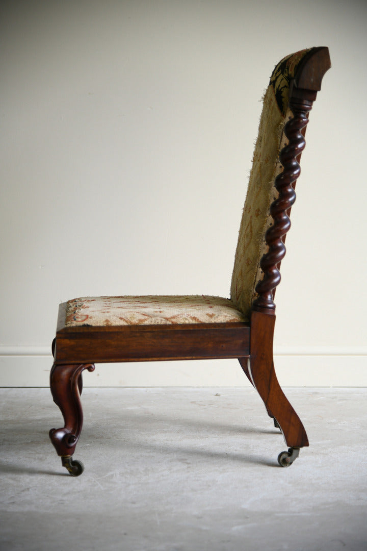 Antique Rosewood & Mahogany Prayer Chair