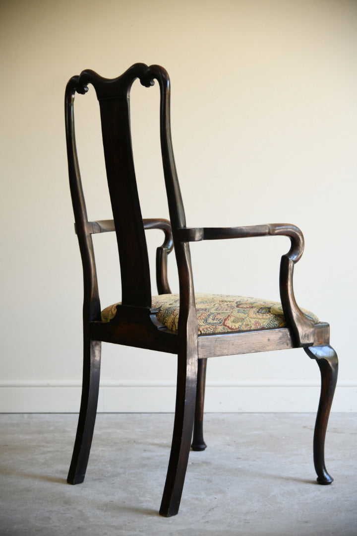Georgian Style Oak Carver Chair