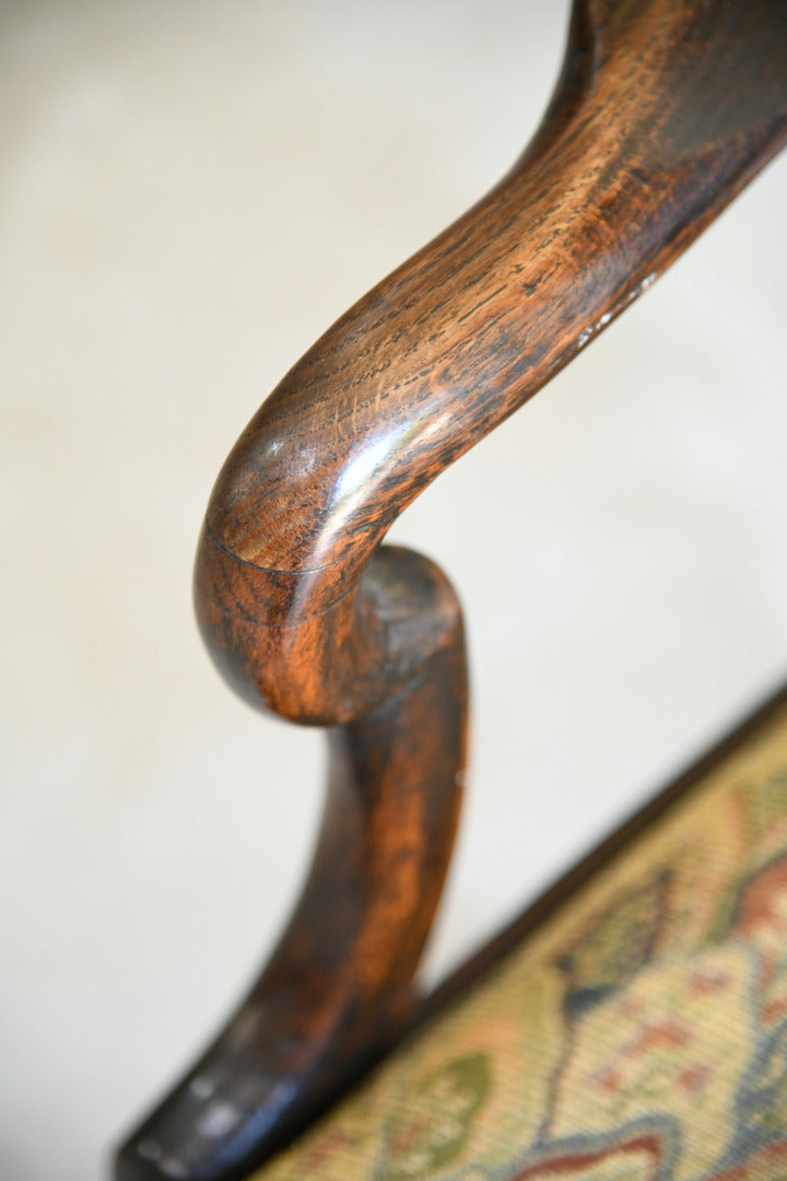 Georgian Style Oak Carver Chair