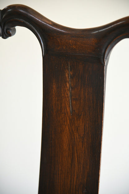 Georgian Style Oak Carver Chair