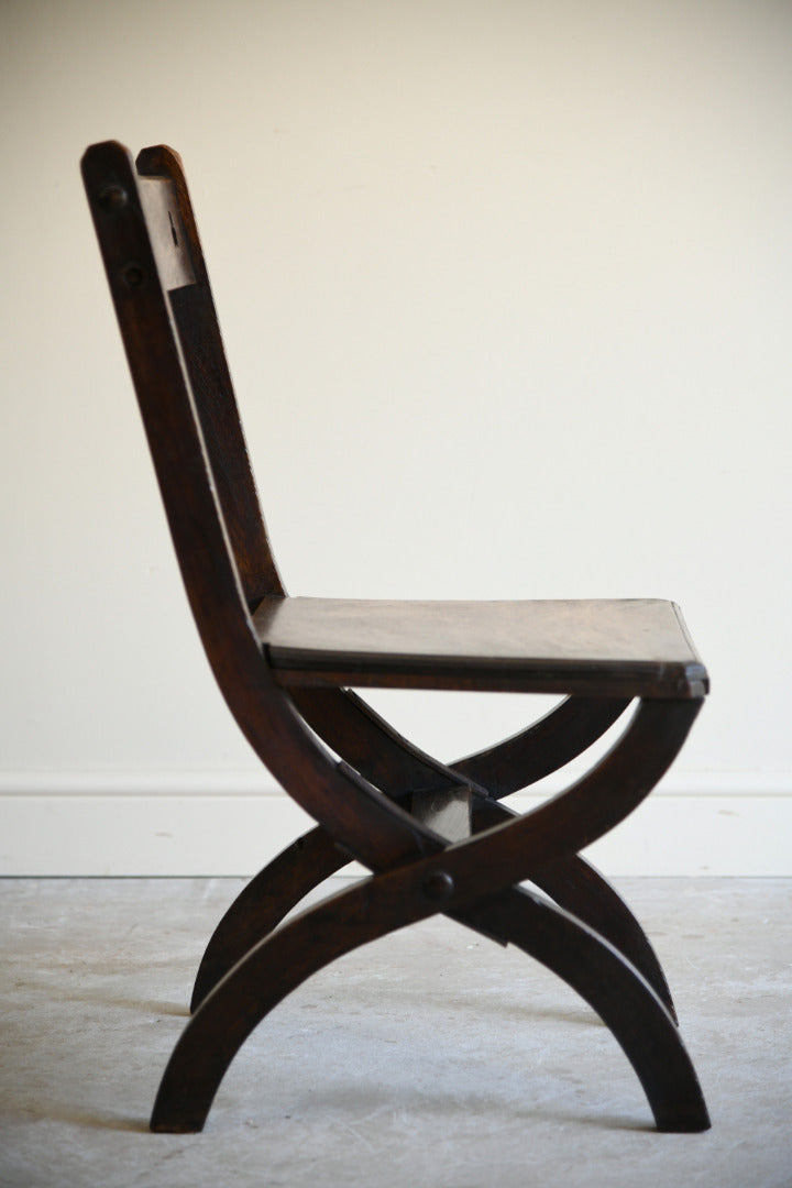 Gothic Revival Oak Occasional Chair
