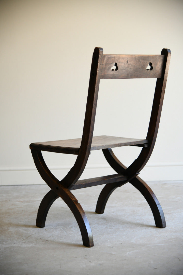 Gothic Revival Oak Occasional Chair