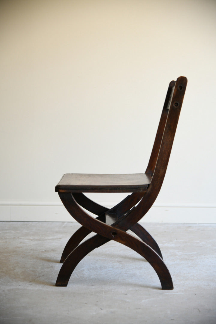 Gothic Revival Oak Occasional Chair