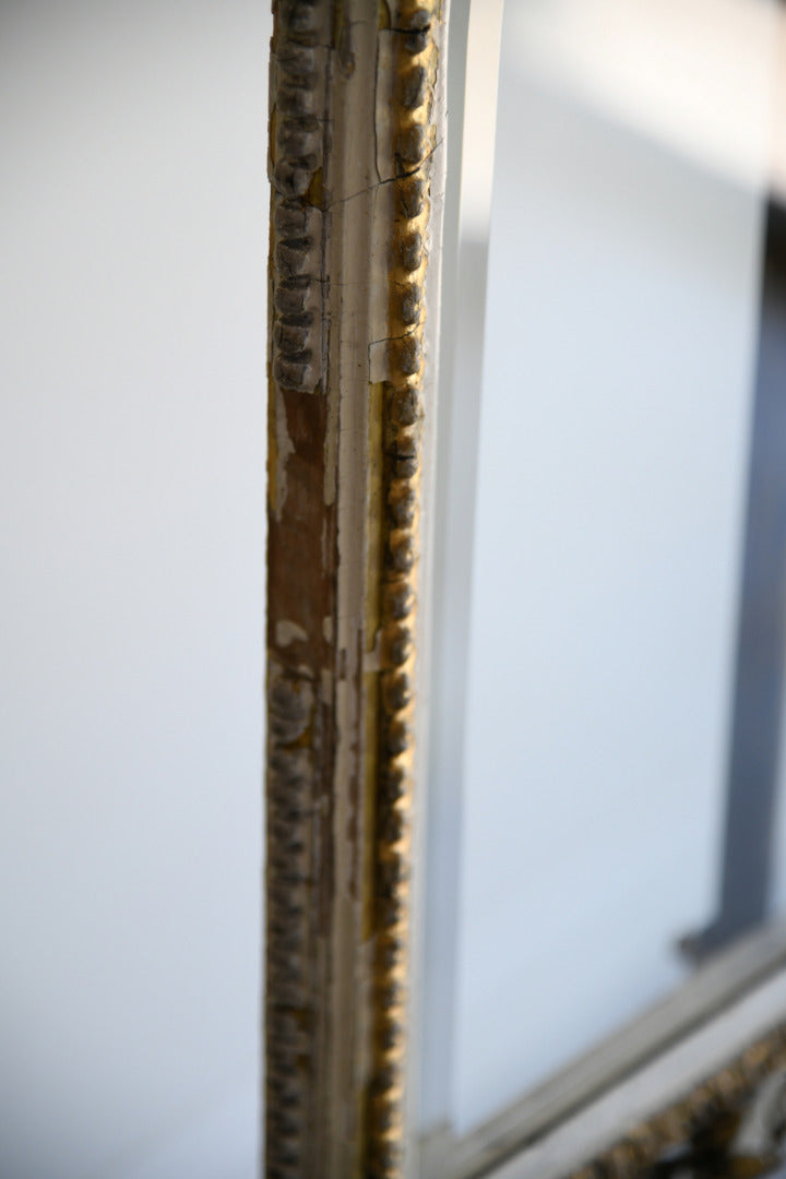 Decorative Continental Painted & Gilt Pole Screen