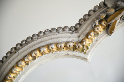 Decorative Continental Painted & Gilt Pole Screen