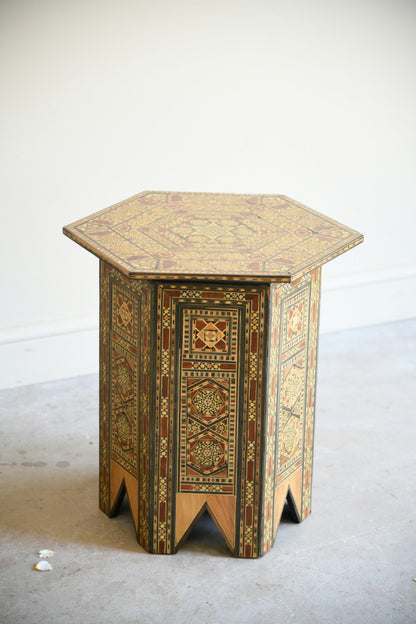 Decorative Moorish Style Inlaid Occasional Table