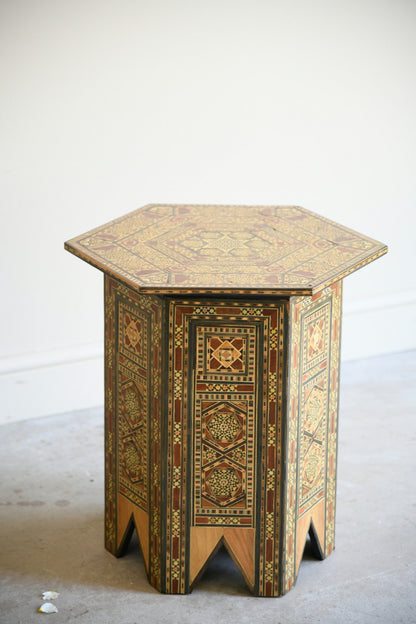 Decorative Moorish Style Inlaid Occasional Table
