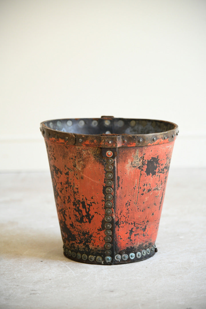 19th Century Leather Fire Bucket