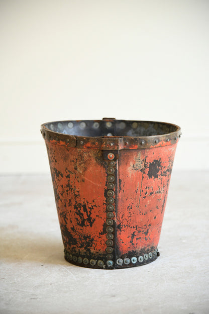 19th Century Leather Fire Bucket