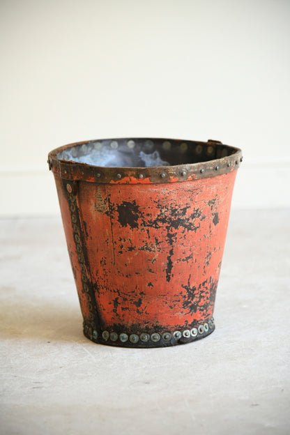 19th Century Leather Fire Bucket