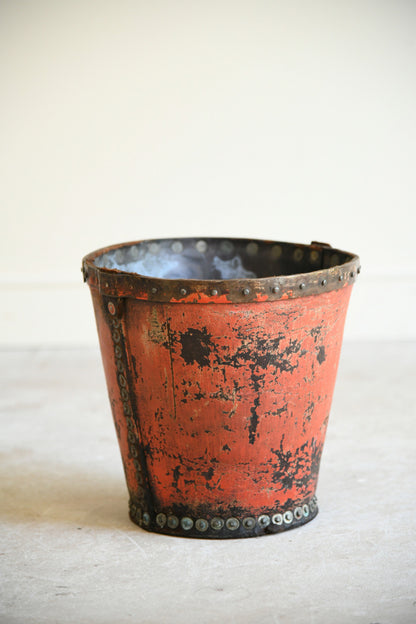 19th Century Leather Fire Bucket