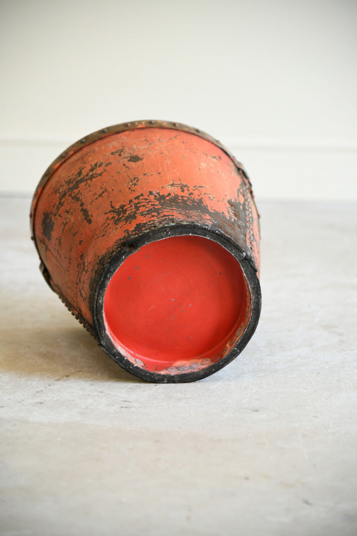 19th Century Leather Fire Bucket