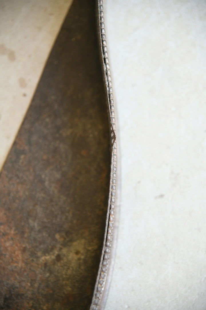 19th Century Pierced Steel Serpentine Fireplace Fender
