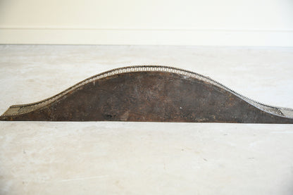 19th Century Pierced Steel Serpentine Fireplace Fender