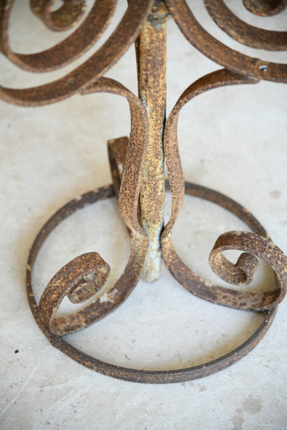Scrolled Wrought Iron Candelabra