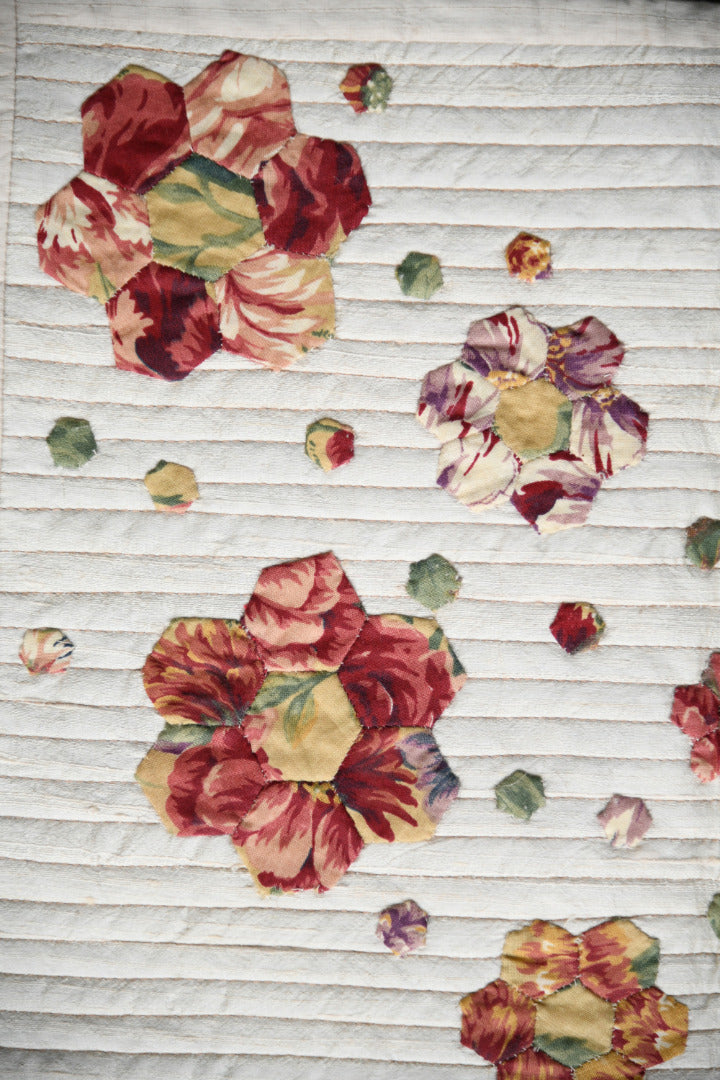 Handmade Floral Appliqu� Quilted Mat