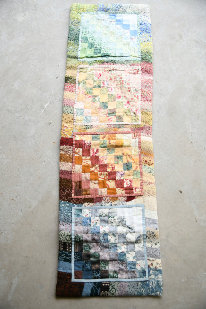 Handmade Patchwork Table Runner / Textile Wall Hanging