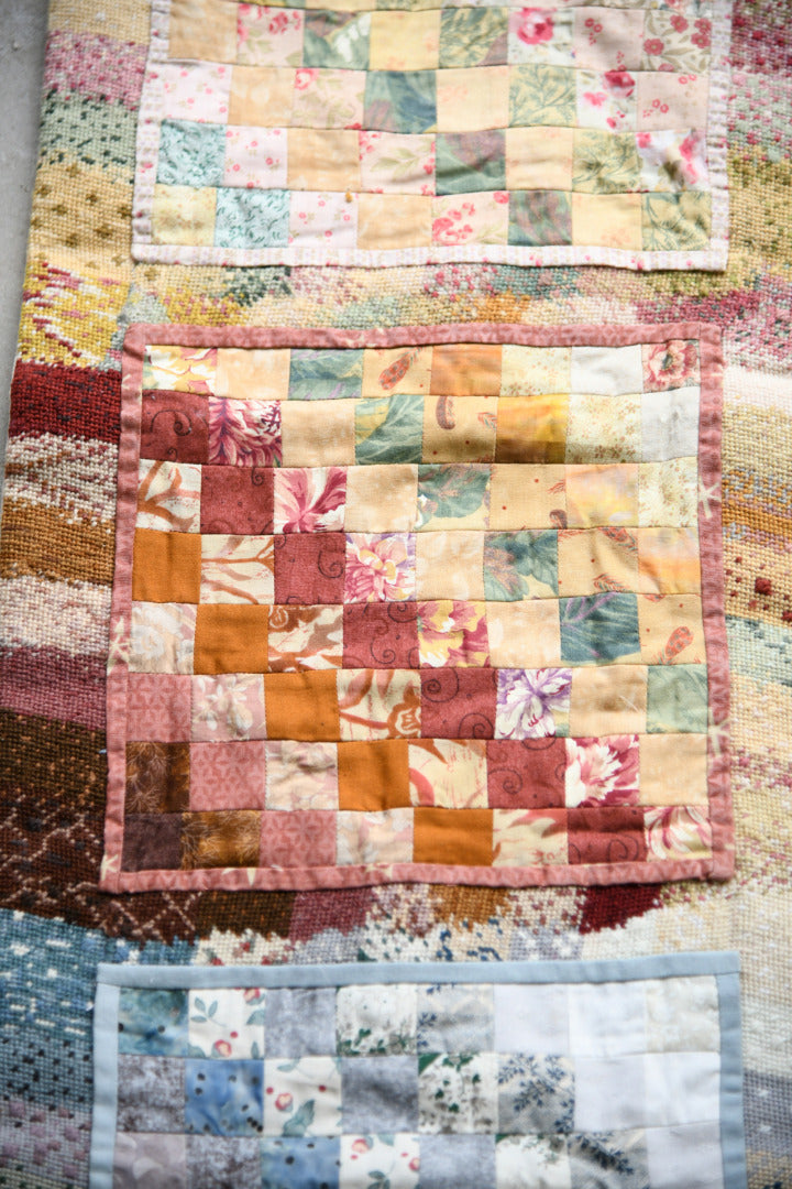Handmade Patchwork Table Runner / Textile Wall Hanging