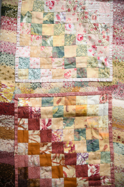 Handmade Patchwork Table Runner / Textile Wall Hanging
