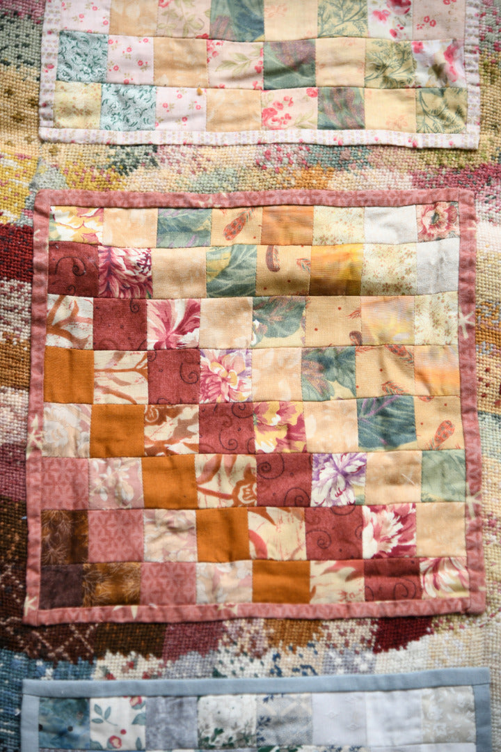 Handmade Patchwork Table Runner / Textile Wall Hanging