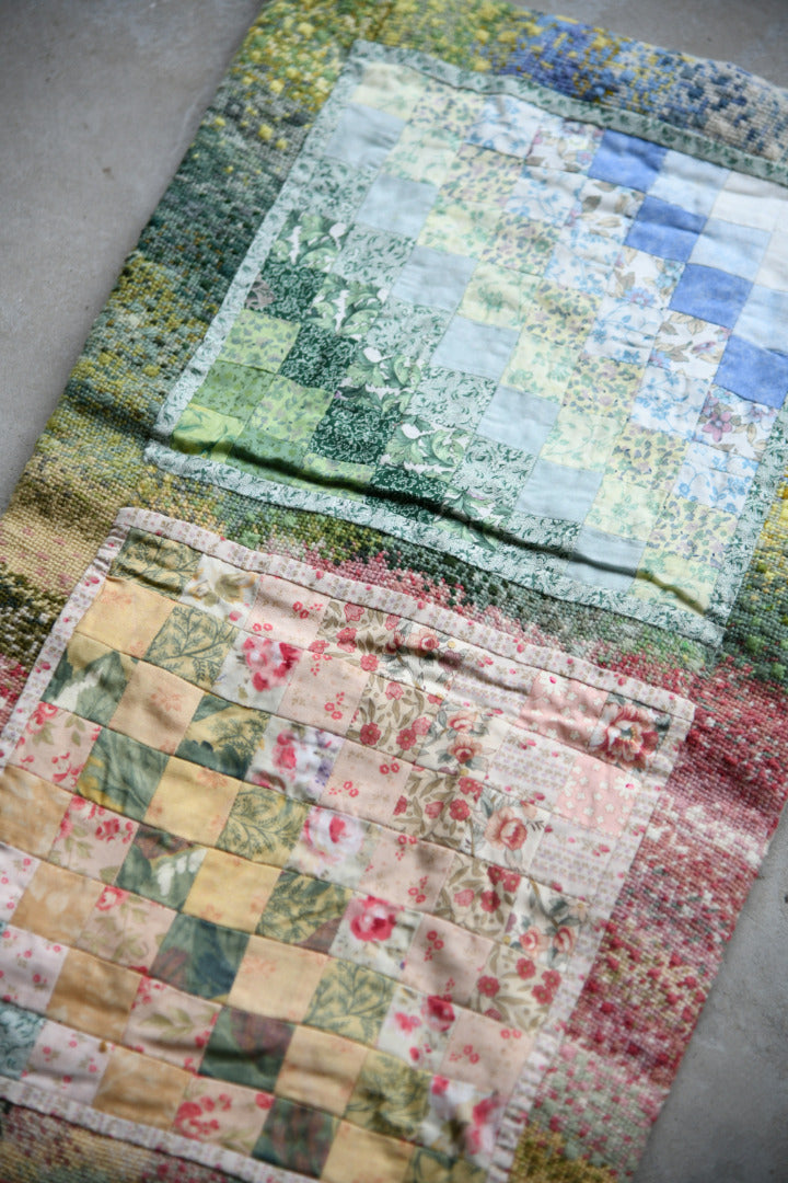 Handmade Patchwork Table Runner / Textile Wall Hanging